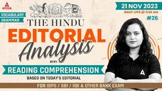 21 November The Hindu Editorial Analysis | The Hindu Vocabulary for Bank, SSC & Other Exams