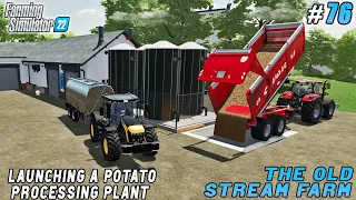Manure spreading, launching potato processing | The Old Stream Farm | Farming simulator 22 | ep #76