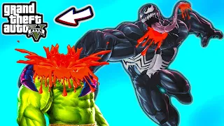 Веном против Халка в ГТА 5 приколы. Venom vs Hulk. Обзор мода на Венома в GTA 5. Видео игры ГТА 5.