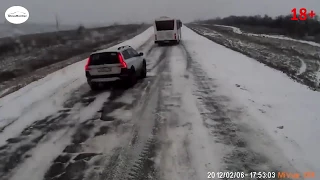 Скользко или как НЕ надо делать на дороге зимой