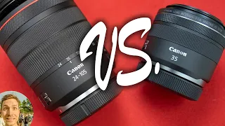 Lens Showdown: Canon RF 35mm f/1.8 vs. RF 24-105mm f/4 - Which Is Right for You? | EOS R Lens Review