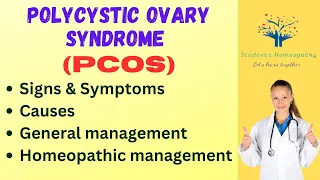 Polycystic Ovarian Syndrome (PCOS) #symptoms  #homeopathic management