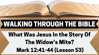 What Was Jesus Teaching in the Story of the Widow's Mite? [Mark 12:41-44][Lesson 53][W.T.T.B.]