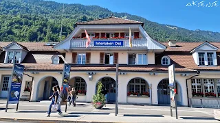 Switzerland Interlaken to Spiez to Bern - Train Journey | 4k 60fps HDR video