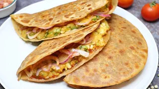 When you don’t feel like cooking make lunchbox in 5 minutes | Quick Leftover chapathi quesadilla