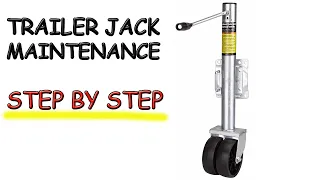 How to service a Boat trailer Jack