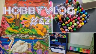 HOBBY VLOG #42 Раскрашиваю и разбираю фломастеры. Маркировка и уборка