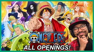 SHOULD I WATCH ONE PIECE?! | First Time Reaction to ALL One Piece Openings 1-24