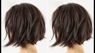 Creative Short layered haircut step by step | Textured bob haircut