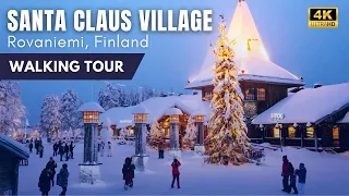 4K Santa Claus Village & Office Christmas Wonderland Rovaniemi Finland Full Walking Tour