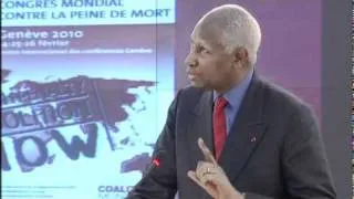 The 4th congress against death penalty opening session.Abdou Diouf.Part 1.