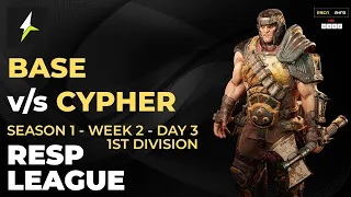 RESP LEAGUE S1:W2:D3:DIV1 - BASE v/s CYPHER - Quake Champions