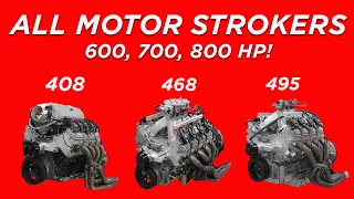 HOW TO MAKE MASSIVE ALL-MOTOR LS POWER! HOW MUCH POWER DOES A 408, 468 OR 495 STROKER LS MAKE?