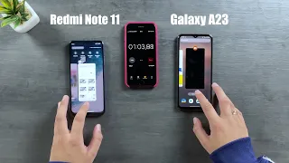 Galaxy A23 vs Redmi Note 11 Speed Test