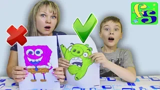 3 МАРКЕРА ЧЕЛЛЕНДЖ С МАМОЙ / 3 MARKER CHALLENGE with mom / Мальчики против девочек