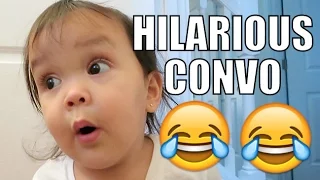 Hilarious Conversation with a One Year Old! - Dancember 08, 2015 -  ItsJudysLife Vlogs