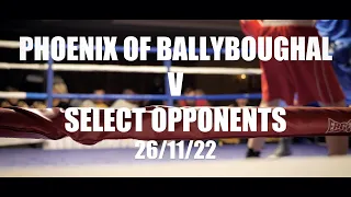 Phoenix of Ballyboughal V Select Opponents. Boxing Ireland 2022.