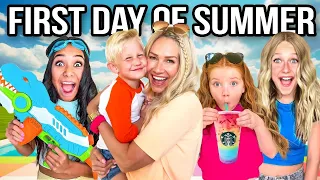FIRST DAY OF SUMMER MORNiNG ROUTINE W/ MOM of 16 KiDS!! 🍉