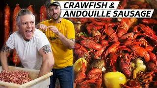 Making Smoky Andouille Sausage for a Crawfish Boil in New Orleans — Prime Time