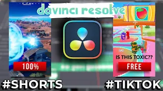 HOW TO MAKE YOUTUBE SHORTS IN DAVINCI RESOLVE 18 (100% *FREE!*) #howto