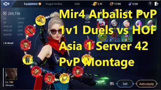 Mir4 Arbalist PvP! Fighting against HOF. 1v1 Duels. PvP Montage! Arbalist gameplay.