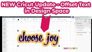 Offset Text in Cricut Design Space 2021 Update