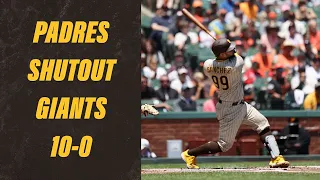 Padres Shutout Giants in 10–0 Win | Padres vs. Giants Highlights (6/22/23)