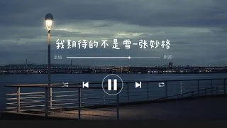 《我期待的不是雪》 - 张妙格 Zhang Miao Ge ｜chi/pin lyrics