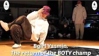 Bgirl Yasmin (KAKB) dances over live music. The return of the BOTY champion.