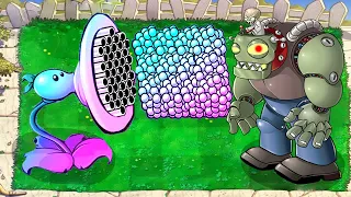 Hypno Peashooter Attack Dr.Zomboss vs 999 Giga gargantuar - Plants vs Zombies