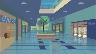 Macintosh Plus - リサフランク420 / 現代のコンピュー  but it's playing in an empty shopping mall that I drew