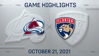 NHL Highlights | Avalanche vs. Panthers - Oct. 21, 2021