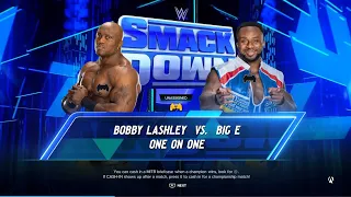 WWE 2K24 Bobby Lashley Vs Big E Full Match