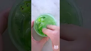 ASMR 🐸💧🍃 Frog Pond Water Jiggly Slime from Putty Egg