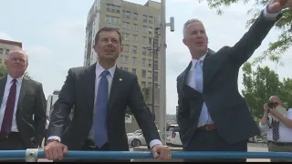 "A proud community:" Transportation Secretary Pete Buttigieg visits Wheeling, tours downtown Streets