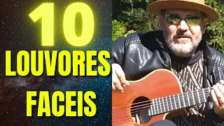 Musicas com 3 acordes - Como tocar 10 louvores - Violão Gospel (Fingerstyle)  Nota 10