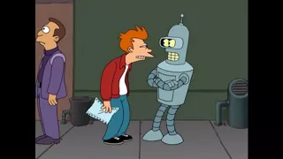 First time Bender says "Bite my shiny metal ass!" (Futurama)