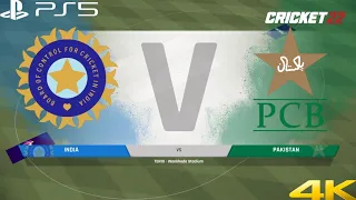 INDIA VS PAKISTAN CRICKET 22 PS5 4K [60 FPS] HDR GAMEPLAY #cricket #india #pakistan #bcci