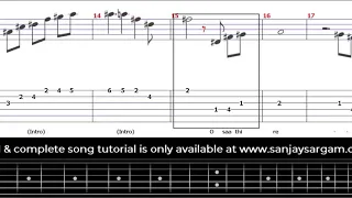 O Sathi Re - Guitar Tutorial (Tabs)