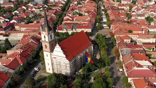 Bistrita City Seen from Above | Transylvania | Romania | 4K