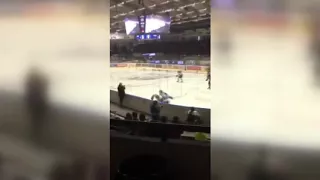 Marek Sikora hits Jaromir Jagr (WSM LEAGUE 2018) JAGR INJURY!