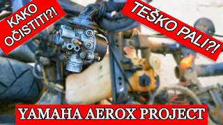 KAKO Ocistiti karburator i prvo paljenje 2T Yamaha Aerox PART 3