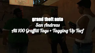 GTA San Andreas | All 100 Graffiti Tags + Tagging Up Turf