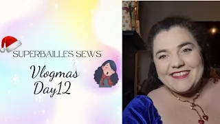 Sewing Vlogmas 2022 Day 12 - Velvet Adrienne dress, and more carols in the snow