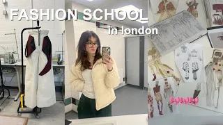 week in my life at fashion school || London fashion student