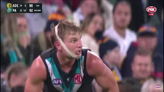 Adelaide crows vs Port Adelaide power - round 3 2022. (The showdown last 2 minutes)