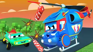 Super vrtulník zatkne zloděje petard