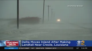 Hurricane Delta Moves Inland After Making Landfall In Louisiana