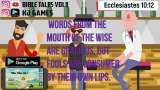 Ecclesiastes 10:12 Daily Bible Animated verses 27 August 2019