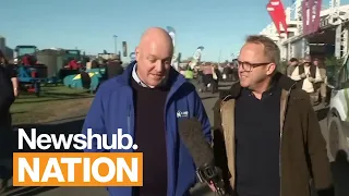 Fighting for farmers' votes: Luxon and Hipkins trade jabs at Fieldays | Newshub Nation